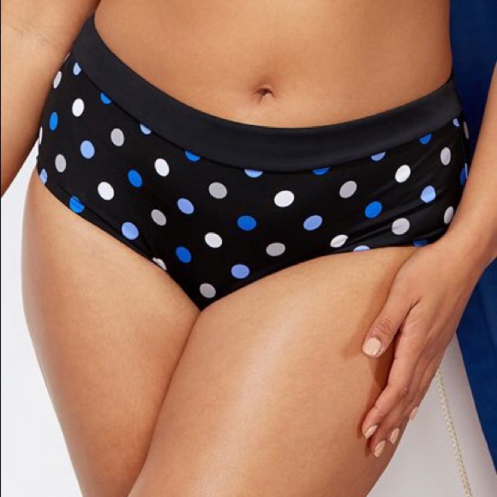 NWT Swimsuits For All Polka Dot Bikini Brief